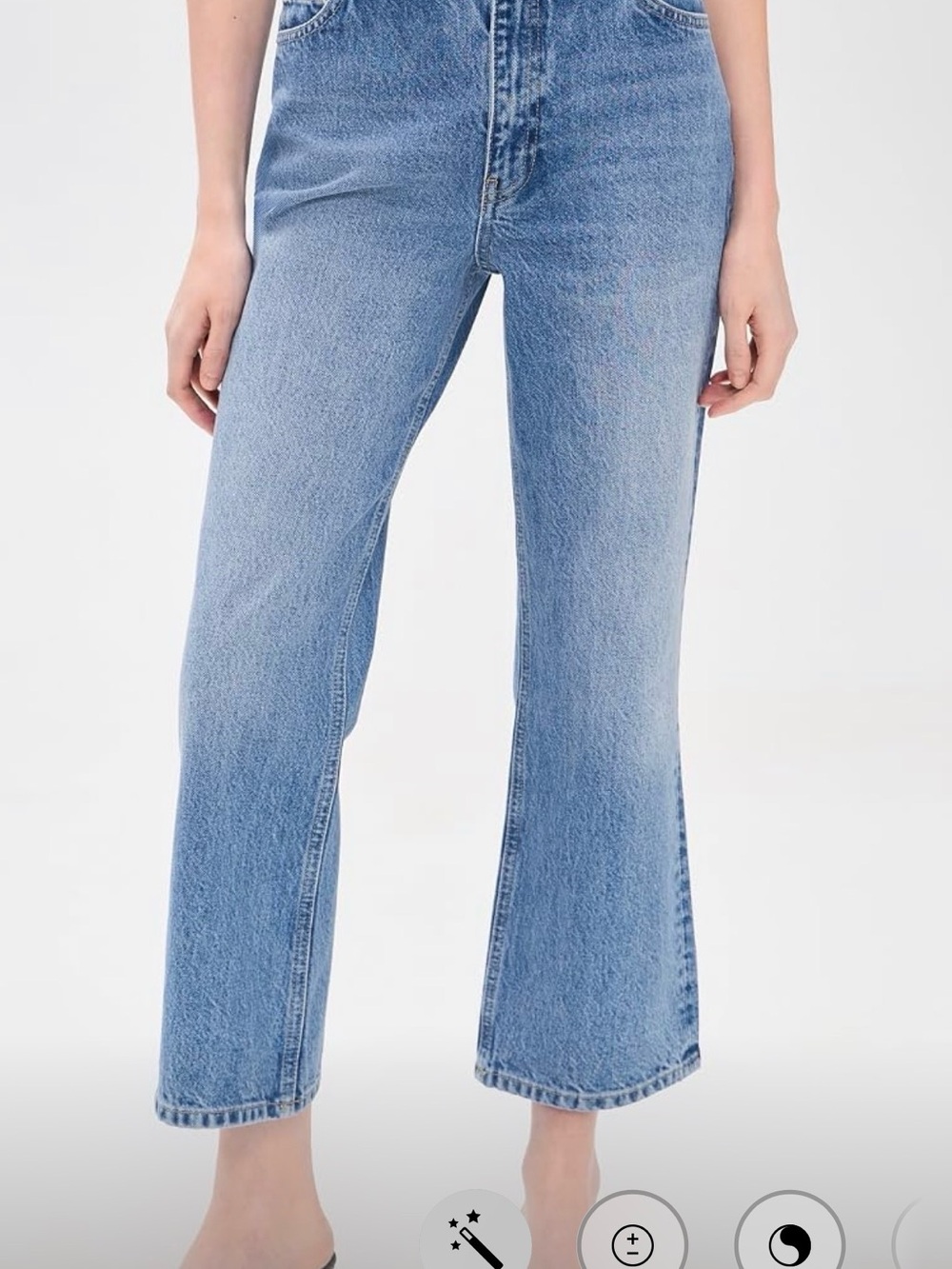 ALIGNE kick flare jeans in sky blue 25 NWT